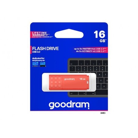 Pendrive UME3 16GB USB 3.0 Pomarańczowy Pendrive UME3 16GB USB 3.0 Pomarańczowy