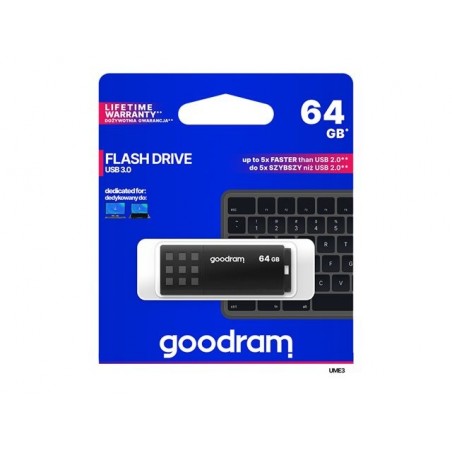 Pendrive UME3 64GB USB 3.0 Czarny Pendrive UME3 64GB USB 3.0 Czarny