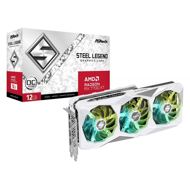 Karta graficzna RX 7700 XT STEEL LEGEND OC 12G GDDR6 192bit 