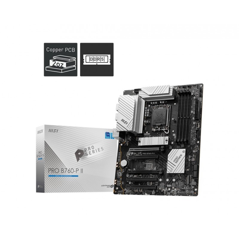 Płyta główna PRO B760-P II S1700 4DDR5 DP/HDMI ATX 