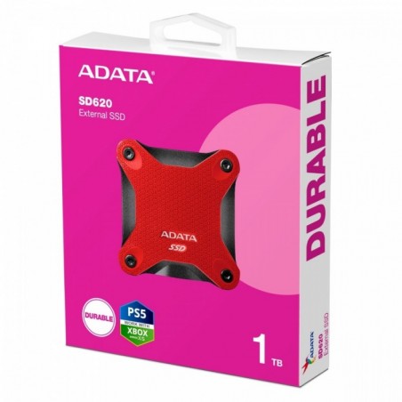 Dysk zewnętrzny SSD SD620 1TB U3.2A 520/460 MB/s czerwony Dysk zewnętrzny SSD SD620 1TB U3.2A 520/460 MB/s czerwony