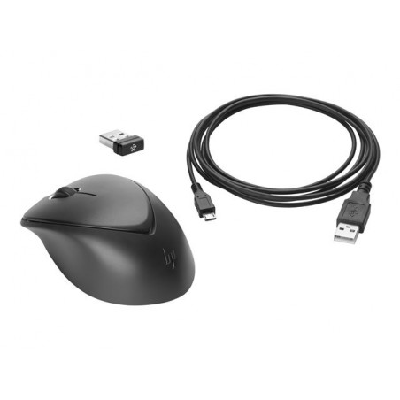 HP Wireless Premium Mouse Right and left-handed Laser 3 Buttons 2.4GHz USB Wireless receiver Black HP Wireless Premium Mouse Right and left-handed Laser 3 Buttons 2.4GHz USB Wireless receiver Black