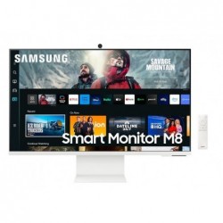 Monitor 32 cale LS32CM801UUXDU VA 3840x2160 UHD 16:9 1xHDMI 1xUSB-C (65W) 2xUSB 2.0 4ms(GTG) WiFi/BT HAS+PIVOT Webcam głośniki