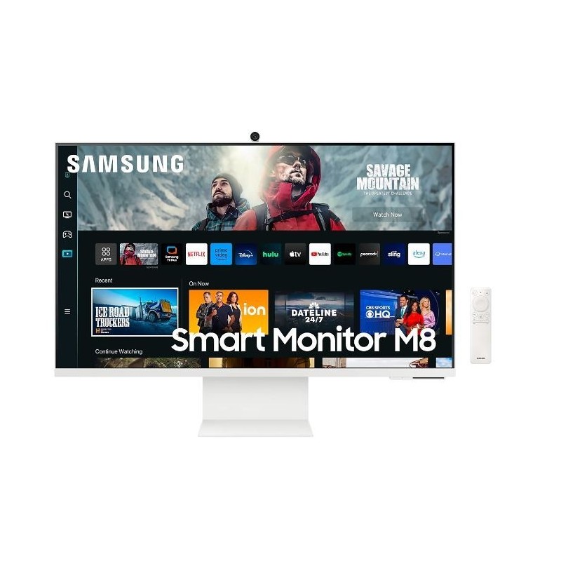 Monitor 32 cale LS32CM801UUXDU VA 3840x2160 UHD 16:9 1xHDMI 1xUSB-C (65W) 2xUSB 2.0 4ms(GTG) WiFi/BT HAS+PIVOT Webcam głośniki