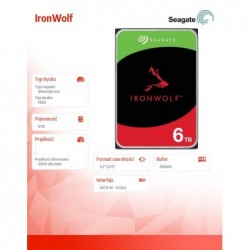 Dysk IronWolf 6TB 3,5 256MB ST6000VN006 Dysk IronWolf 6TB 3,5 256MB ST6000VN006