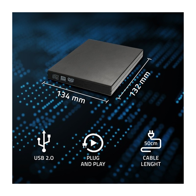 Obudowa/kieszeń na napęd optyczny CD/DVD SATA USB 2.0 12.7mm Obudowa/kieszeń na napęd optyczny CD/DVD SATA USB 2.0 12.7mm