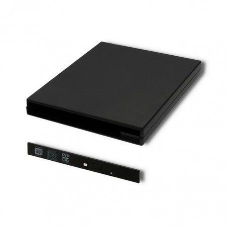 Obudowa/kieszeń na napęd optyczny CD/DVD SATA | USB2.0 | 9.5mm Obudowa/kieszeń na napęd optyczny CD/DVD SATA | USB2.0 | 9.5mm