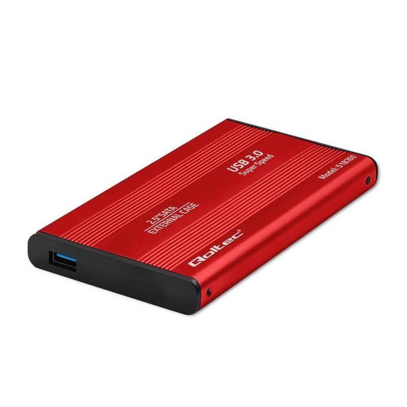 Obudowa na dysk HDD/SSD 2.5 cala SATA3 | USB 3.0 | Czerwona