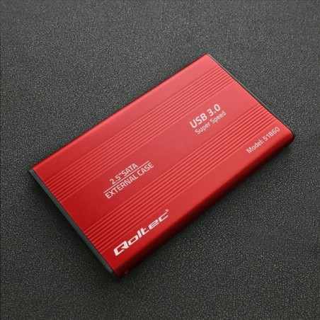 Obudowa na dysk HDD/SSD 2.5 cala SATA3 | USB 3.0 | Czerwona Obudowa na dysk HDD/SSD 2.5 cala SATA3 | USB 3.0 | Czerwona