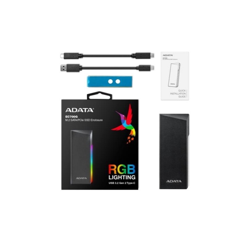 Obudowa zewnętrzna SSD M.2 EC700G USB3.2A/C 