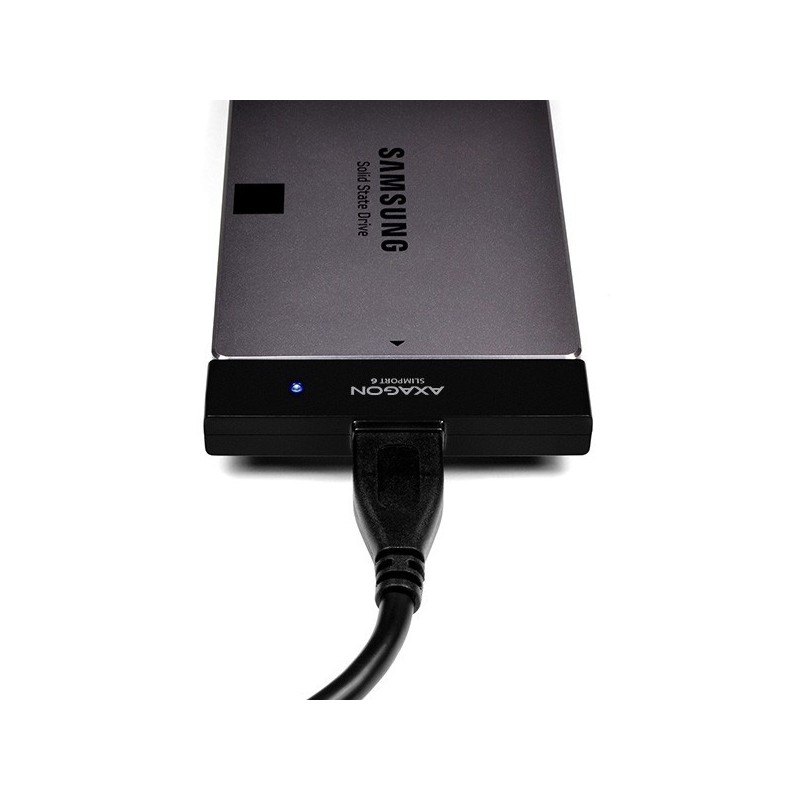 ADSA-1S6 Adapter USB 3.0 - SATA 6G do szybkiego przyłączenia 2.5" SSD/HDD, z pudełkiem