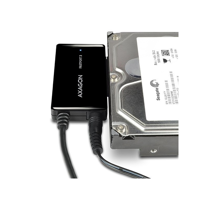 ADSA-FP3 Adapter USB 3.2 Gen 1 - SATA 6G HDD FASTport3 (2.5", 3.5", 5.25") w tym zasilacz ADSA-FP3 Adapter USB 3.2 Gen 1 - SATA 6G HDD FASTport3 (2.5", 3.5", 5.25") w tym zasilacz