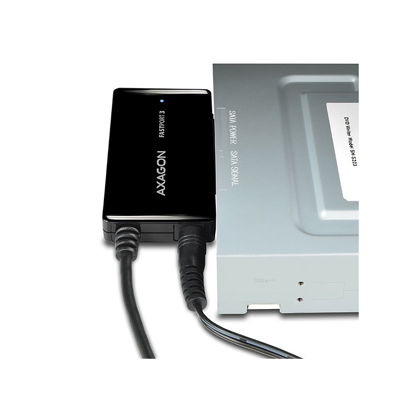 ADSA-FP3 Adapter USB 3.2 Gen 1 - SATA 6G HDD FASTport3 (2.5", 3.5", 5.25") w tym zasilacz ADSA-FP3 Adapter USB 3.2 Gen 1 - SATA 6G HDD FASTport3 (2.5", 3.5", 5.25") w tym zasilacz