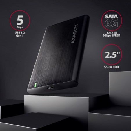EE25-A6C Bezśrubowa aluminiowa obudowa zewnętrzna USB-C 3.2 Gen 1 - SATA 6G dla 2.5" SSD/HDD EE25-A6C Bezśrubowa aluminiowa obudowa zewnętrzna USB-C 3.2 Gen 1 - SATA 6G dla 2.5" SSD/HDD