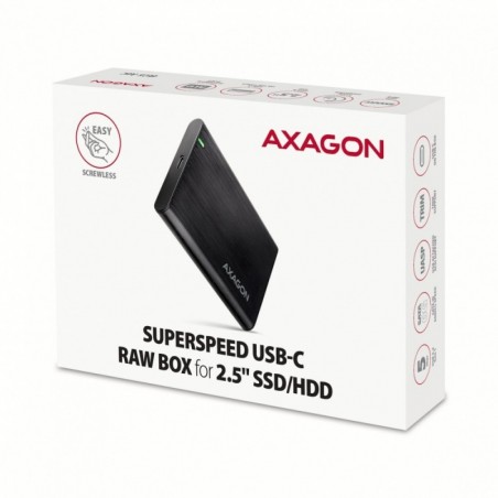 EE25-A6C Bezśrubowa aluminiowa obudowa zewnętrzna USB-C 3.2 Gen 1 - SATA 6G dla 2.5" SSD/HDD EE25-A6C Bezśrubowa aluminiowa obudowa zewnętrzna USB-C 3.2 Gen 1 - SATA 6G dla 2.5" SSD/HDD