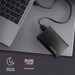 EE25-A6M Bezśrubowa aluminiowa obudowa zewnętrzna USB 3.2 Gen 1 - SATA 6G dla 2.5" SSD/HDD EE25-A6M Bezśrubowa aluminiowa obudowa zewnętrzna USB 3.2 Gen 1 - SATA 6G dla 2.5" SSD/HDD