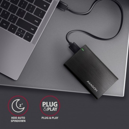 EE25-A6M Bezśrubowa aluminiowa obudowa zewnętrzna USB 3.2 Gen 1 - SATA 6G dla 2.5" SSD/HDD EE25-A6M Bezśrubowa aluminiowa obudowa zewnętrzna USB 3.2 Gen 1 - SATA 6G dla 2.5" SSD/HDD