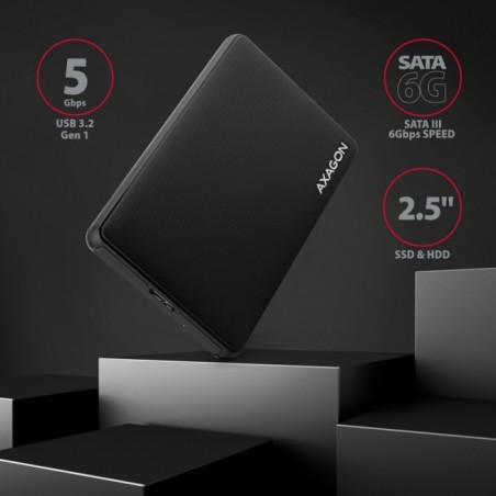 EE25-SL Obudowa zewnętrzna plastikowa, bezśrubowa, 3.2 gen1 SATA 6G 2.5, czarna EE25-SL Obudowa zewnętrzna plastikowa, bezśrubowa, 3.2 gen1 SATA 6G 2.5, czarna