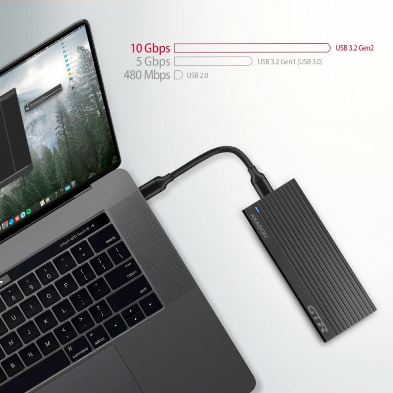 EEM2-GTR Obudowa zewnętrzna aluminiowa, USB-C 3.2 GEN 2 M.2 NVMe SSD EEM2-GTR Obudowa zewnętrzna aluminiowa, USB-C 3.2 GEN 2 M.2 NVMe SSD