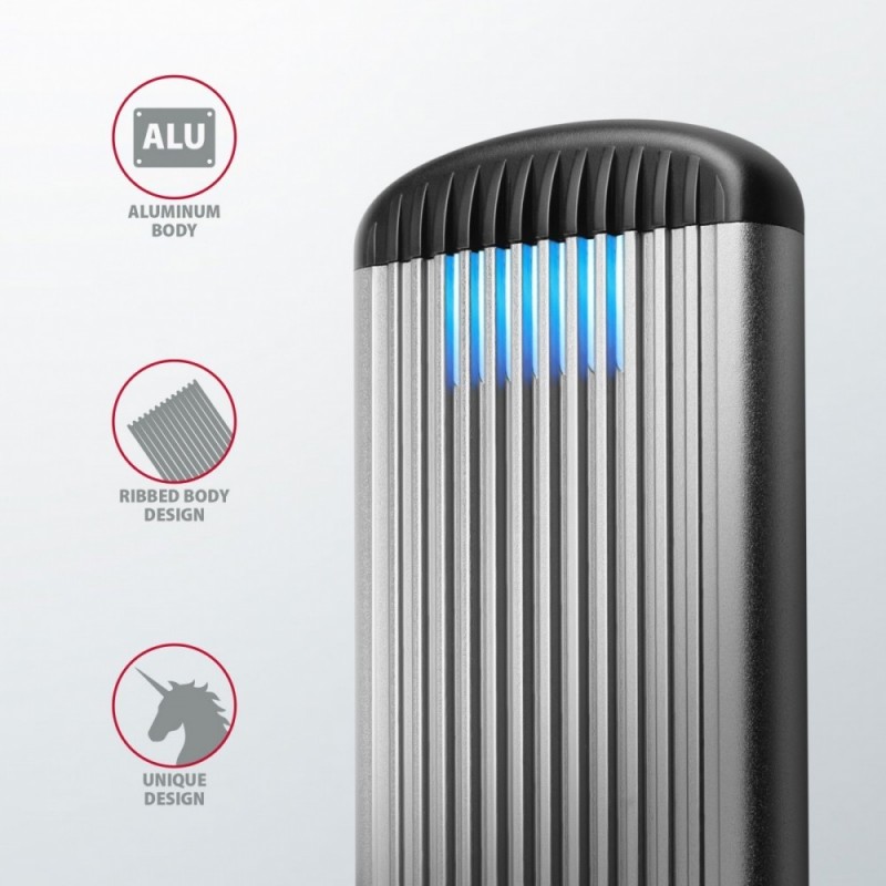 EEM2-SA Obudowa zewnętrzna aluminiowa bezśrubowa USB 3.2 GEN 1 M.2 SATA SSD EEM2-SA Obudowa zewnętrzna aluminiowa bezśrubowa USB 3.2 GEN 1 M.2 SATA SSD