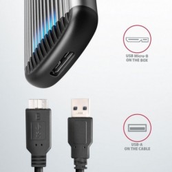 EEM2-SA Obudowa zewnętrzna aluminiowa bezśrubowa USB 3.2 GEN 1 M.2 SATA SSD EEM2-SA Obudowa zewnętrzna aluminiowa bezśrubowa USB 3.2 GEN 1 M.2 SATA SSD