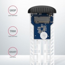 EEM2-SA Obudowa zewnętrzna aluminiowa bezśrubowa USB 3.2 GEN 1 M.2 SATA SSD EEM2-SA Obudowa zewnętrzna aluminiowa bezśrubowa USB 3.2 GEN 1 M.2 SATA SSD