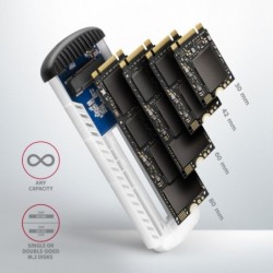 EEM2-SA Obudowa zewnętrzna aluminiowa bezśrubowa USB 3.2 GEN 1 M.2 SATA SSD EEM2-SA Obudowa zewnętrzna aluminiowa bezśrubowa USB 3.2 GEN 1 M.2 SATA SSD