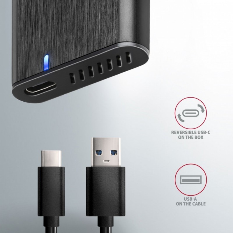 EEM2-SBC Obudowa zewnętrzna aluminiowa bezśrubowa USB-C 3.2 GEN 2 M.2 SATA SSD EEM2-SBC Obudowa zewnętrzna aluminiowa bezśrubowa USB-C 3.2 GEN 2 M.2 SATA SSD