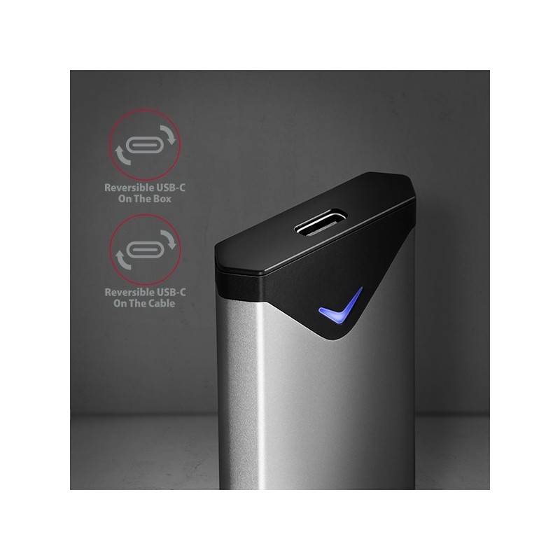 EEM2-UG2 Obudowa zewnętrzna aluminiowa, USB-C 3.2 Gen 2 - M.2 NVMe SSD, długość 42 do 80 mm szary EEM2-UG2 Obudowa zewnętrzna aluminiowa, USB-C 3.2 Gen 2 - M.2 NVMe SSD, długość 42 do 80 mm szary