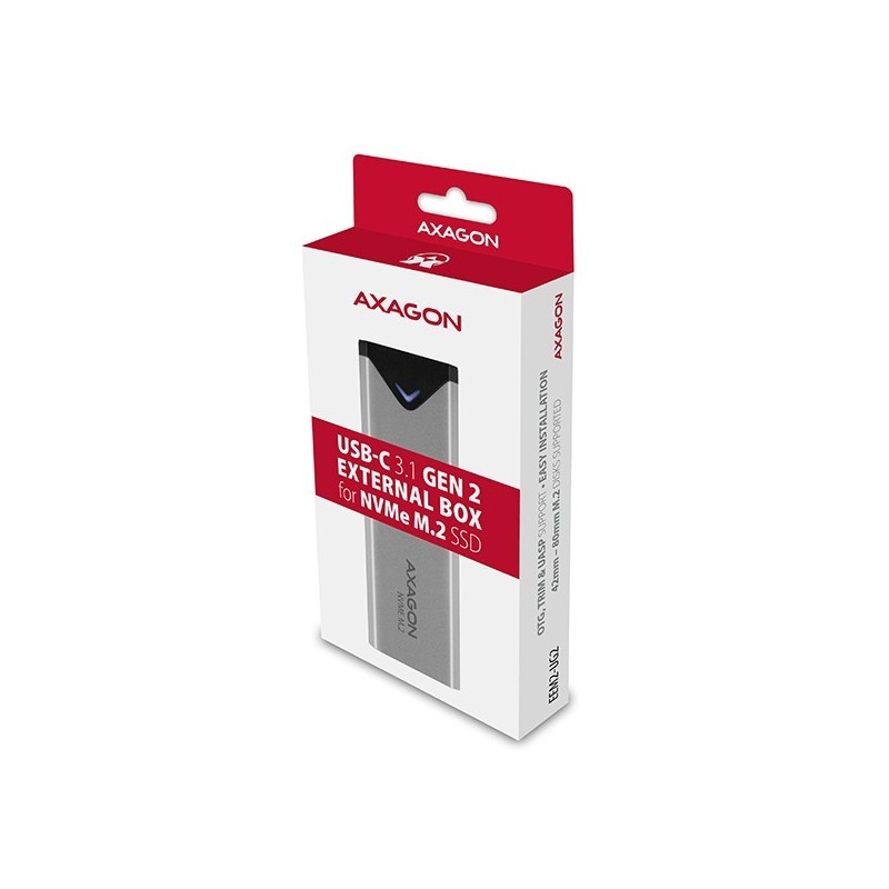 EEM2-UG2 Obudowa zewnętrzna aluminiowa, USB-C 3.2 Gen 2 - M.2 NVMe SSD, długość 42 do 80 mm szary EEM2-UG2 Obudowa zewnętrzna aluminiowa, USB-C 3.2 Gen 2 - M.2 NVMe SSD, długość 42 do 80 mm szary