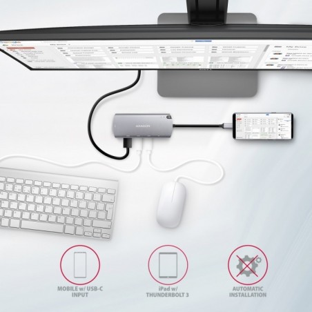 HMC-6M2 Wieloportowy hub USB-C 3.2 Gen 1, slot M.2 SATA + HDMI + GLAN + 2x USB-A + PD 100W HMC-6M2 Wieloportowy hub USB-C 3.2 Gen 1, slot M.2 SATA + HDMI + GLAN + 2x USB-A + PD 100W