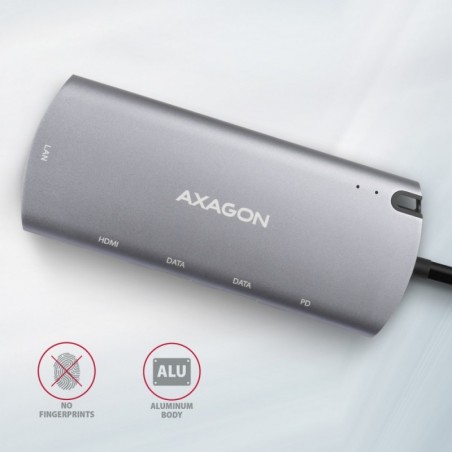HMC-6M2 Wieloportowy hub USB-C 3.2 Gen 1, slot M.2 SATA + HDMI + GLAN + 2x USB-A + PD 100W HMC-6M2 Wieloportowy hub USB-C 3.2 Gen 1, slot M.2 SATA + HDMI + GLAN + 2x USB-A + PD 100W
