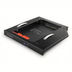 RSS-CD12 Ramka na 2,5" SSD-HDD do gniazda DVD, 12.7mm LED aluminium