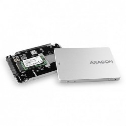 RSS-M2SD Wewnętrzna obudowa 2.5" z interfejsem SATA do dysków SSD M.2 SATA, srebrny RSS-M2SD Wewnętrzna obudowa 2.5" z interfejsem SATA do dysków SSD M.2 SATA, srebrny