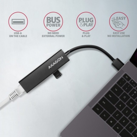 HMA-GL3A Wieloportowy hub USB 4in1, 5Gbps, 3x USB-A + GLAN, metalowy, 20cm USB-A kabel HMA-GL3A Wieloportowy hub USB 4in1, 5Gbps, 3x USB-A + GLAN, metalowy, 20cm USB-A kabel