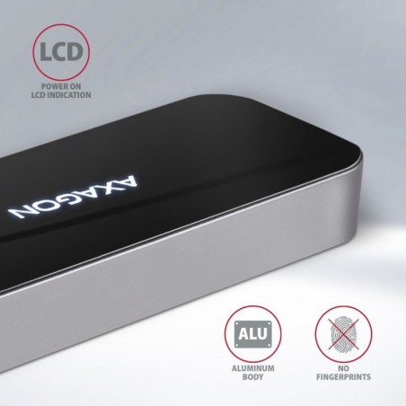 HMC-6GL Wieloportowy hub USB 6in1, 5Gbps, 3x USB-A, HDMI 4K/30Hz, GLAN, PD 100W, 20cm USB-C kabel HMC-6GL Wieloportowy hub USB 6in1, 5Gbps, 3x USB-A, HDMI 4K/30Hz, GLAN, PD 100W, 20cm USB-C kabel