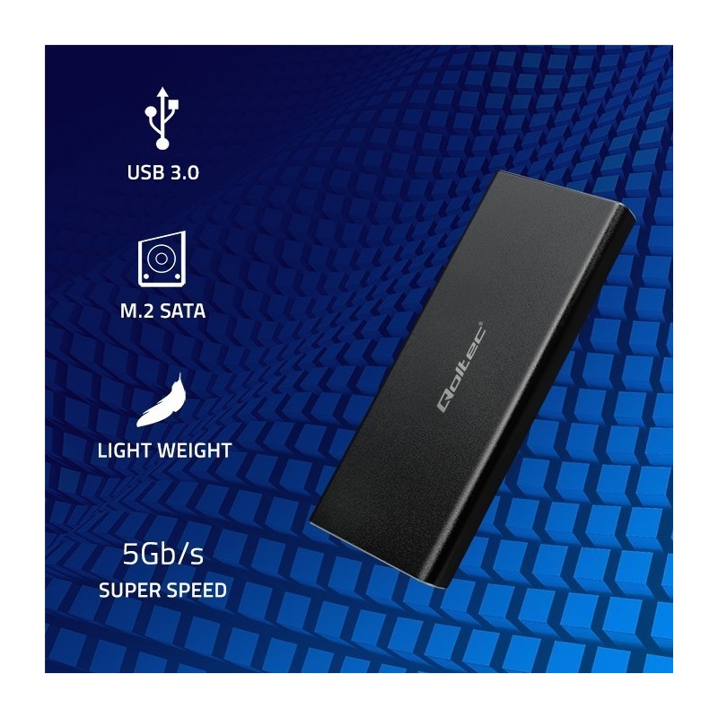 Obudowa | kieszeń do dysków SSD M.2 SATA | NGFF | USB 3.0 Obudowa | kieszeń do dysków SSD M.2 SATA | NGFF | USB 3.0