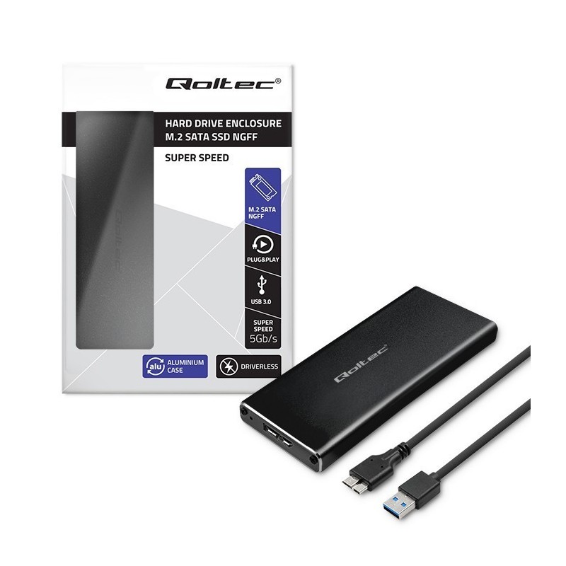 Obudowa | kieszeń do dysków SSD M.2 SATA | NGFF | USB 3.0 Obudowa | kieszeń do dysków SSD M.2 SATA | NGFF | USB 3.0