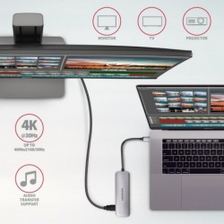 HMC-HCR3A Wieloportowy hub 3x USB-A + HDMI + SD/microSD, USB-C 3.2 Gen1, 20cm USB-C kabel HMC-HCR3A Wieloportowy hub 3x USB-A + HDMI + SD/microSD, USB-C 3.2 Gen1, 20cm USB-C kabel