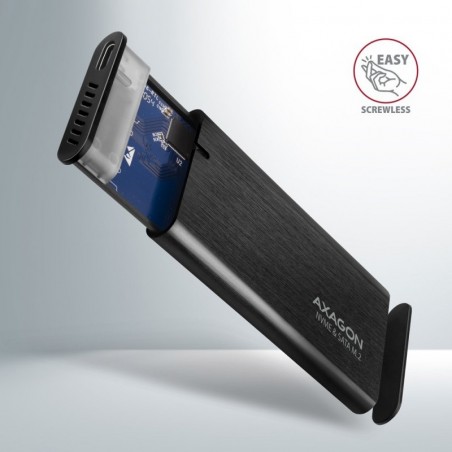 EEM2-SB2 Obudowa zewnętrzna aluminiowa bezśrubowa USB-C 3.2 Gen 2 - M.2 NVMe / SATA SSD 30-80mm ALU pudełko czarne + USB-A - EEM2-SB2 Obudowa zewnętrzna aluminiowa bezśrubowa USB-C 3.2 Gen 2 - M.2 NVMe / SATA SSD 30-80mm ALU pudełko czarne + USB-A -
