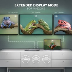 HMC-4KX3 Wieloportowy hub USB 11in1, 5Gbps, 3x USB-A, 2x HDMI 4K/60Hz+ DP 4K/60Hz+ GLAN + SD/microSD + audio, PD 100W, 40cm USB- HMC-4KX3 Wieloportowy hub USB 11in1, 5Gbps, 3x USB-A, 2x HDMI 4K/60Hz+ DP 4K/60Hz+ GLAN + SD/microSD + audio, PD 100W, 40cm USB-