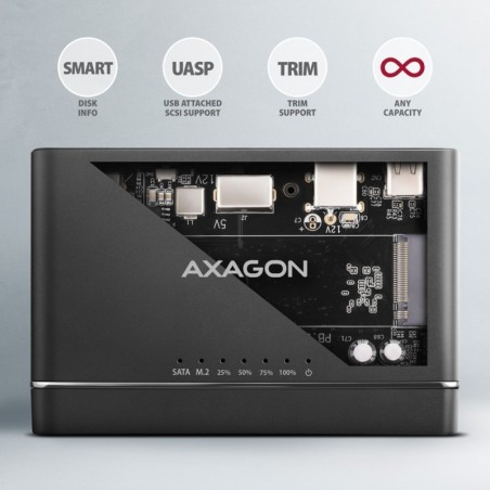 ADSA-CC Adapter USB-C 10Gbps NVMe M.2 2.5/3.5 SSD&HDD Clone Master 2 ADSA-CC Adapter USB-C 10Gbps NVMe M.2 2.5/3.5 SSD&HDD Clone Master 2