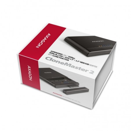 ADSA-CC Adapter USB-C 10Gbps NVMe M.2 2.5/3.5 SSD&HDD Clone Master 2 ADSA-CC Adapter USB-C 10Gbps NVMe M.2 2.5/3.5 SSD&HDD Clone Master 2
