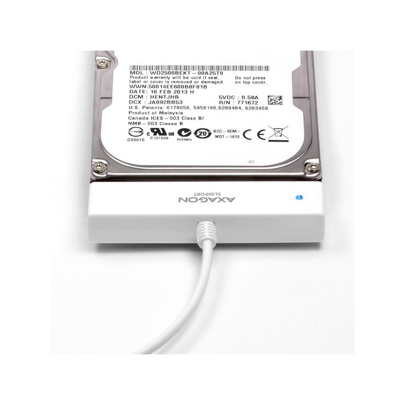 ADSA-1S Adapter USB 2.0 SATA do szybkiego przyłączenia 2.5" SSD/HDD Z pudełkiem ADSA-1S Adapter USB 2.0 SATA do szybkiego przyłączenia 2.5" SSD/HDD Z pudełkiem