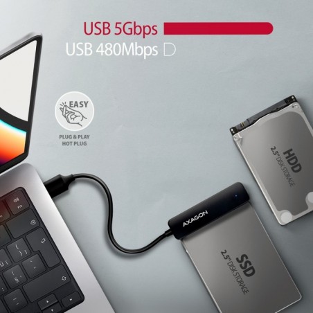 ADSA-FP2A Adapter USB-A 5Gbps SATA 6G 2.5" HDD/SSD FASTPort2 ADSA-FP2A Adapter USB-A 5Gbps SATA 6G 2.5" HDD/SSD FASTPort2