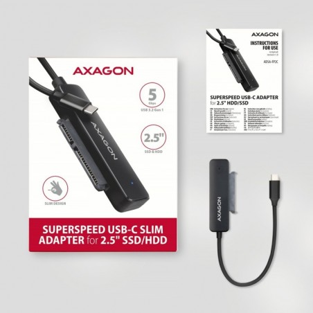 ADSA-FP2C Adapter USB-C 5Gbps SATA 6G 2.5" HDD/SSD FASTPort2 ADSA-FP2C Adapter USB-C 5Gbps SATA 6G 2.5" HDD/SSD FASTPort2