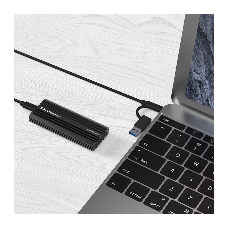 Obudowa | kieszeń NV2270 na dysk M.2 SSD | SATA | NVMe | USB-C | 2TB 