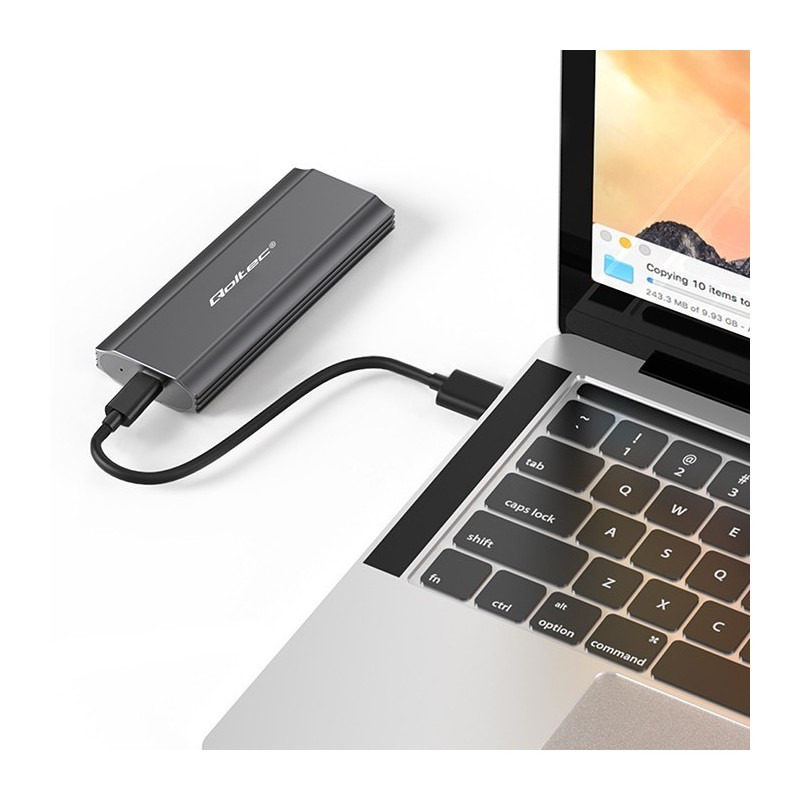 Obudowa | kieszeń NV2271 na dysk M.2 SSD | SATA | NVMe | USB-C | 2TB 