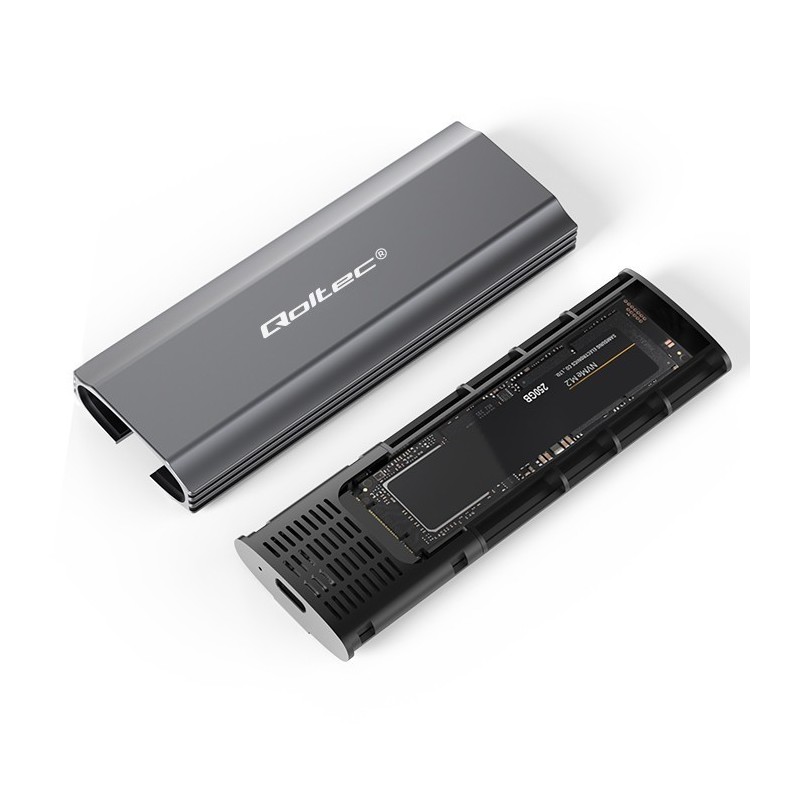 Obudowa | kieszeń NV2271 na dysk M.2 SSD | SATA | NVMe | USB-C | 2TB 