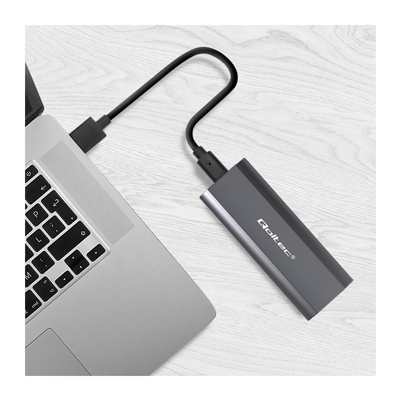 Obudowa | kieszeń NV2271 na dysk M.2 SSD | SATA | NVMe | USB-C | 2TB 